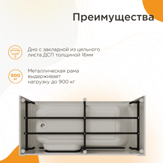 Ванна для людей с частичной утратой опорно-двигательных функции Radomir Грасс 2 в Нижнем Новгороде