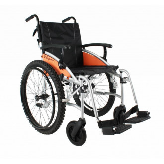 Кресло-коляска с ручным приводом Excel G-Lite Pro 24 с широкими приводными колёсами в Нижнем Новгороде